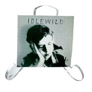 Vintage Idlewild The Remote Part Sticker Olive Green White Vinyl Scottish Indie